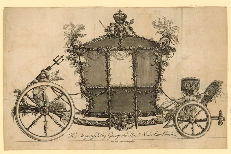 Ihre Majestät König Georg III. Neuer Staatswagen von English School