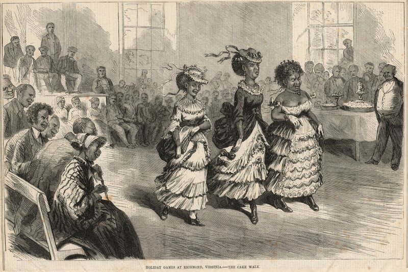 Feiertagsspiele in Richmond, Virginia; der Cake Walk von English School