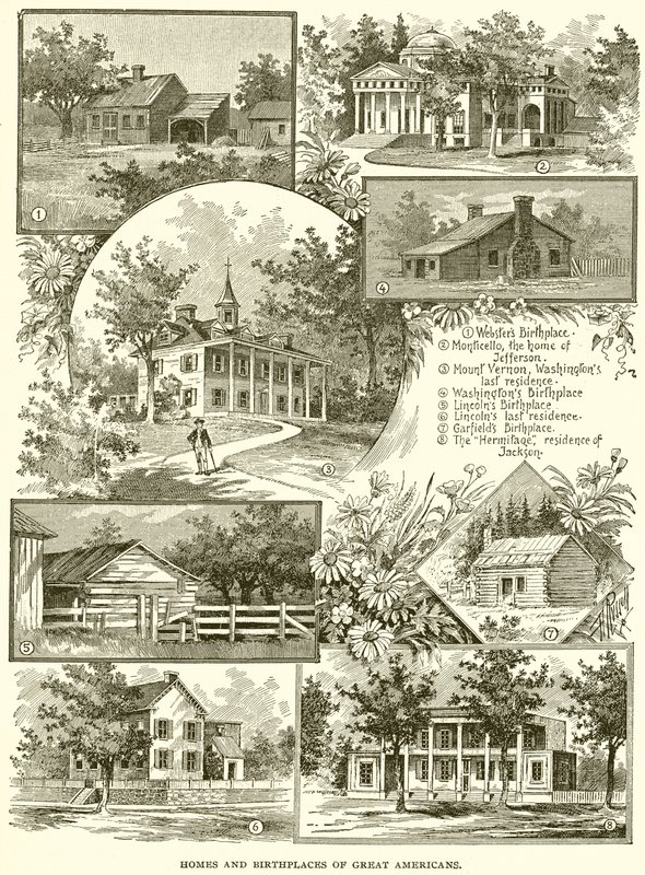 Heimatorte und Geburtsstätten großer Amerikaner von English School