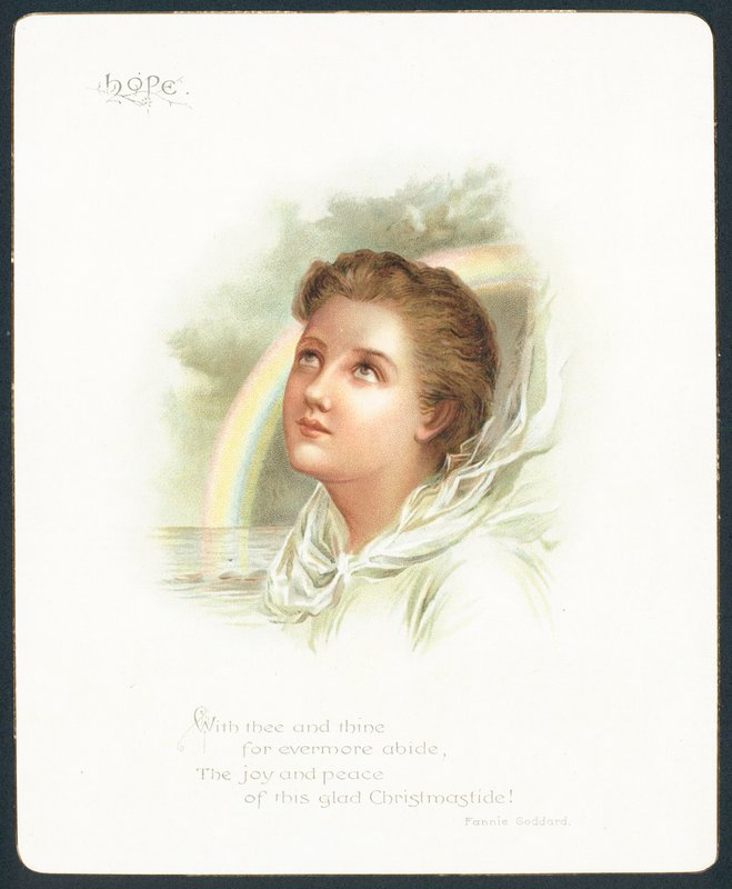 Hoffnung, Weihnachtskarte von English School