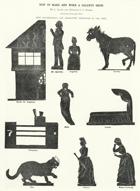 Wie man eine Galanty-Show macht und betreibt, von J. Sachs und Eustace J. C. Baird von English School