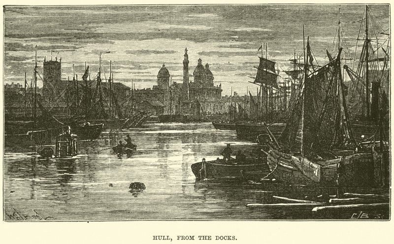 Hull von den Docks aus von English School