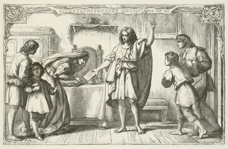 Illustration für Die Pilgerreise von John Bunyan von English School
