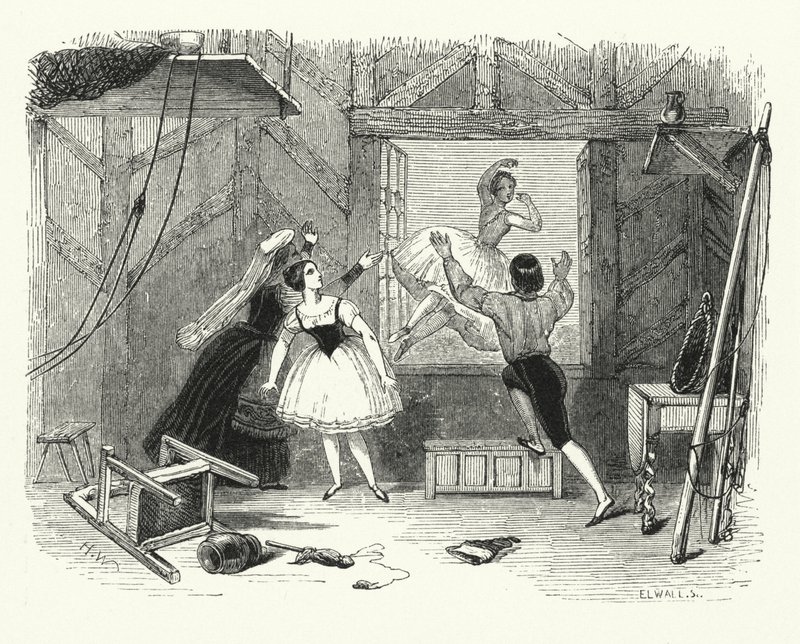 Illustration für das Ballett, Ondine oder Die Nixe von English School