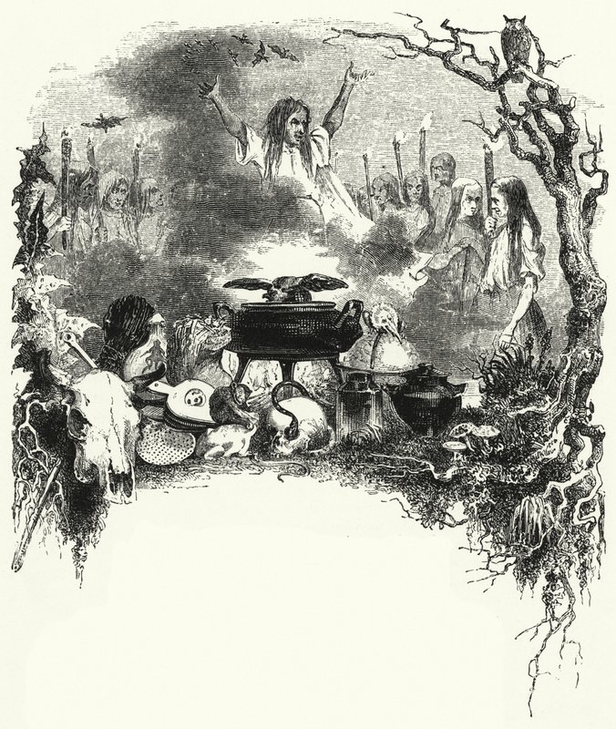 Illustration für das Ballett, La Sylphide von English School