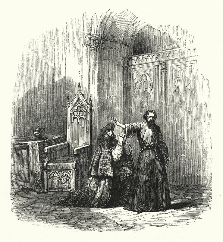 Illustration für die Oper La Juive von Fromental Halevy von English School