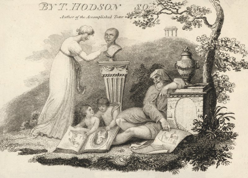 Illustration aus einem Buch von Thomas Hodson, Autor des 