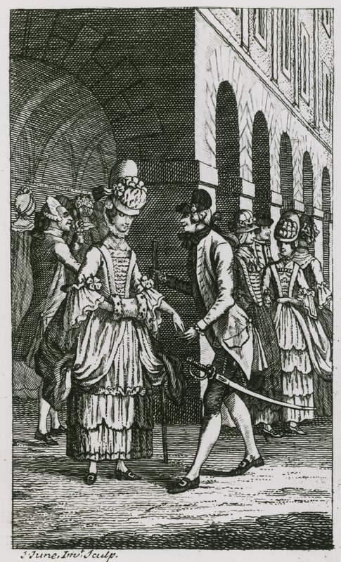 Illustration in Harriss List, Ausgabe von 1773 von English School