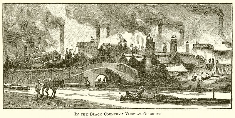 Im Black Country: Blick auf Oldbury von English School