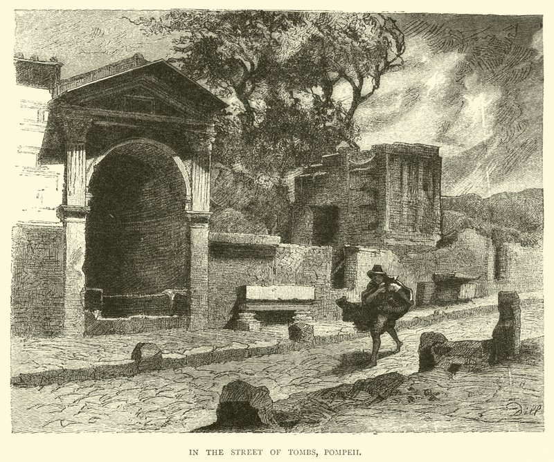 In der Straße der Gräber, Pompeji von English School
