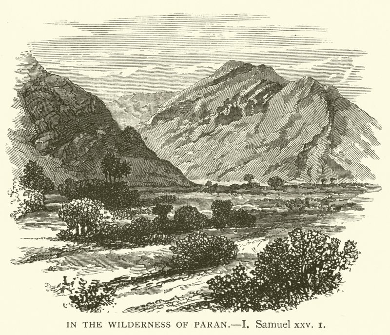 In der Wüste von Paran (I, Samuel, xxv) von English School