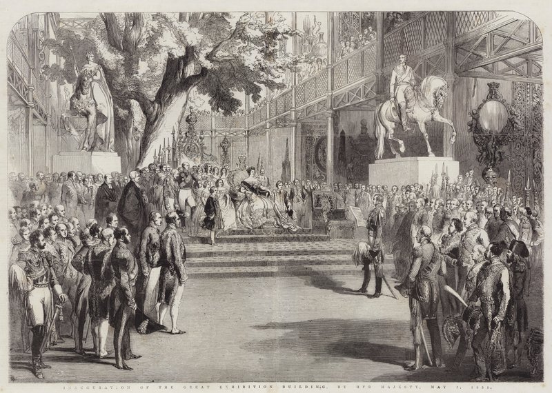 Einweihung des Großen Ausstellungsgebäudes durch Ihre Majestät von English School