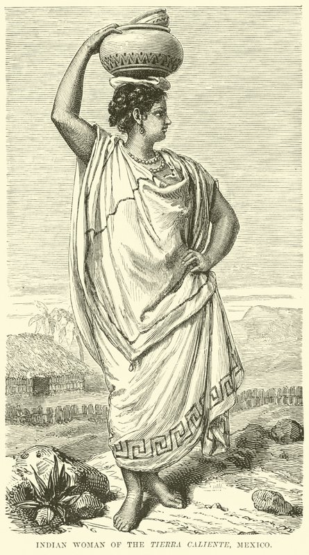 Indianerin aus der Tierra Caliente, Mexiko von English School