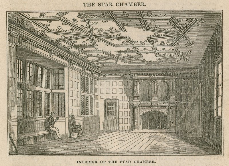 Innenansicht der Sternenkammer, Westminster von English School