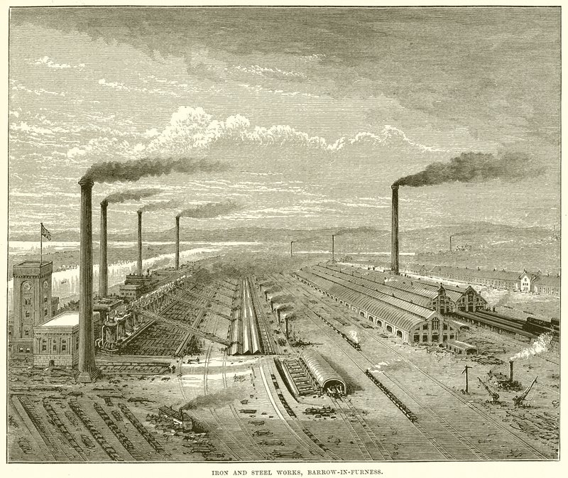 Eisen- und Stahlwerke, Barrow-in-Furness von English School