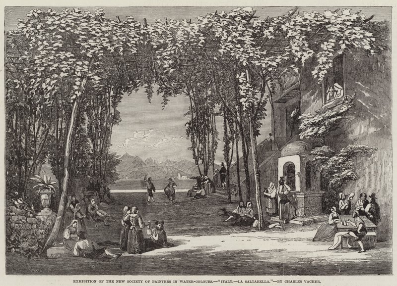 Italien, La Saltarella (Gravur) von English School
