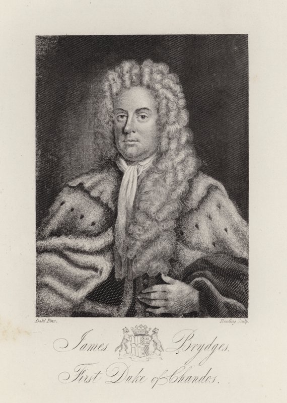 James Brydges, Herzog von Chandos (Gravur) von English School