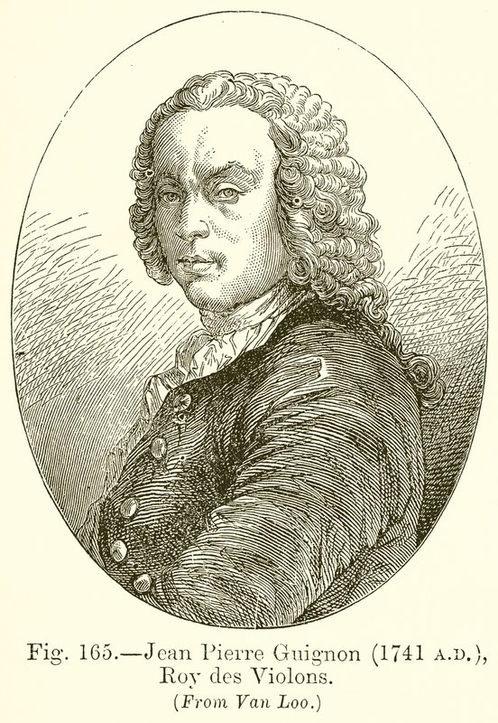 Jean Pierre Guignon, Roy des Violons 1741 von English School