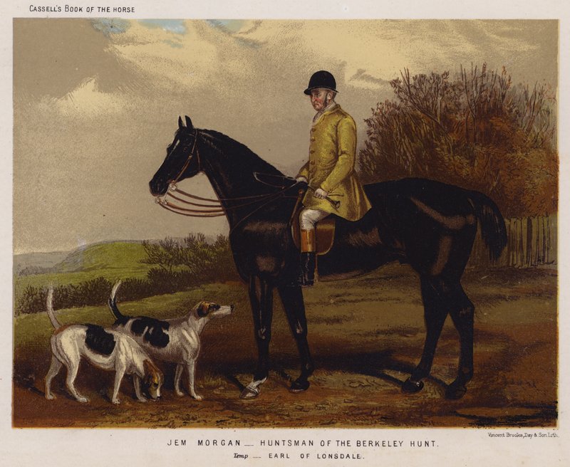 Jem Morgan, Jäger der Berkeley Hunt, Temp, Earl of Lonsdale von English School