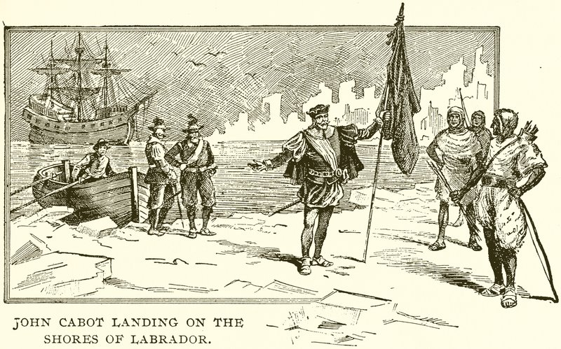 John Cabot landet an den Küsten Labradors von English School