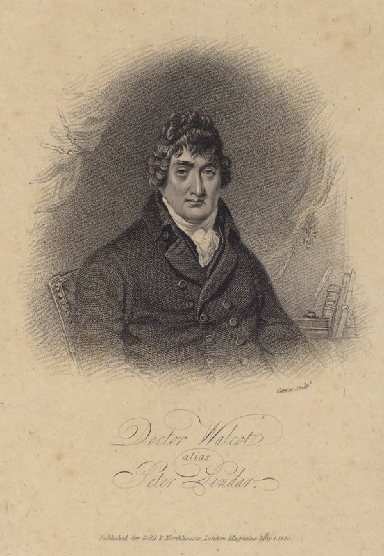 John Wolcot, englischer Arzt und Satiriker, der unter dem Pseudonym Peter Pindar schrieb von English School