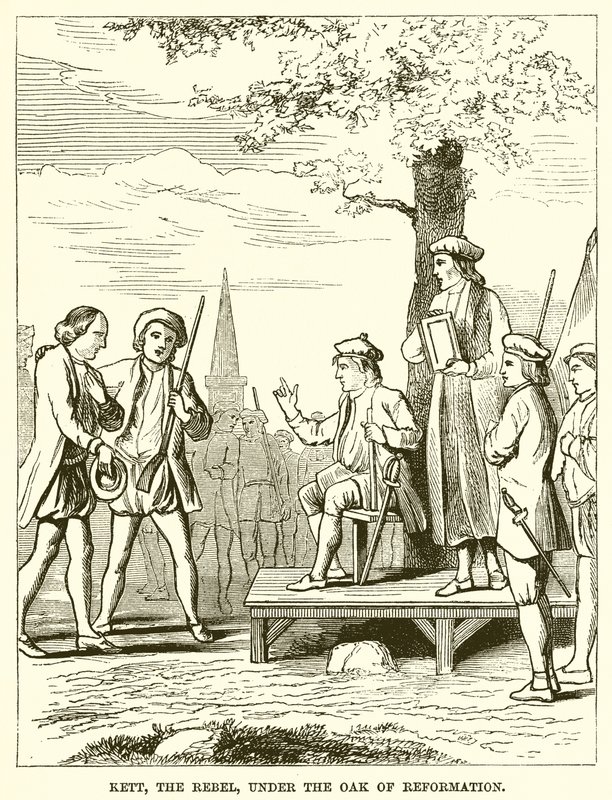 Kett, der Rebell, unter der Eiche der Reformation von English School