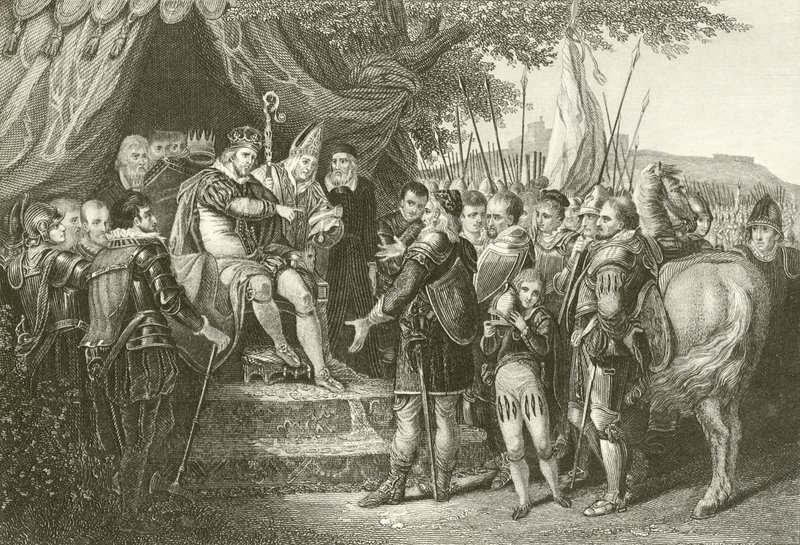 König Johann ratifiziert die Magna Carta von English School