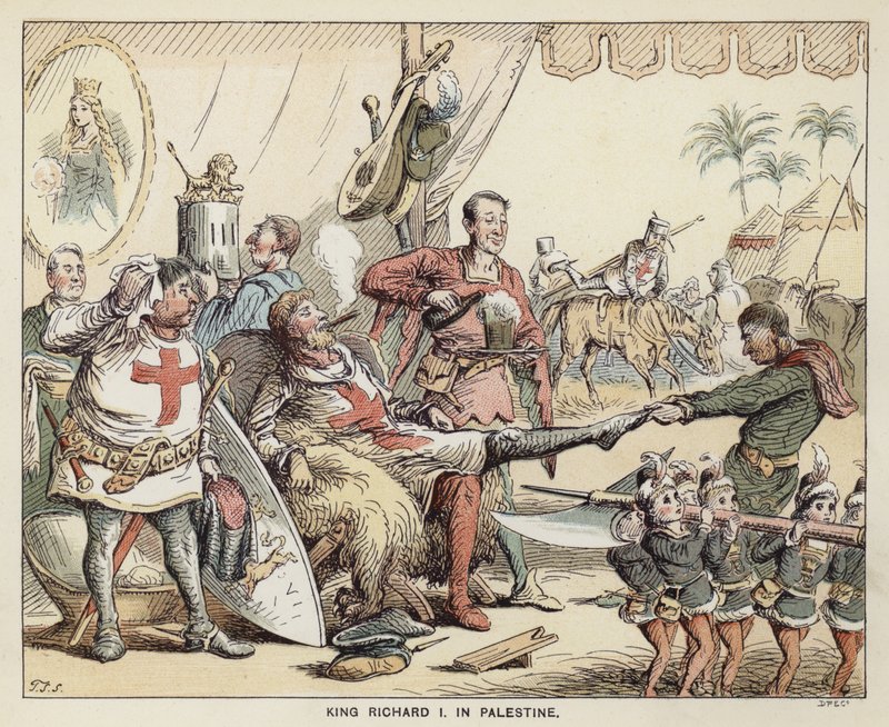 König Richard I. in Palästina von English School