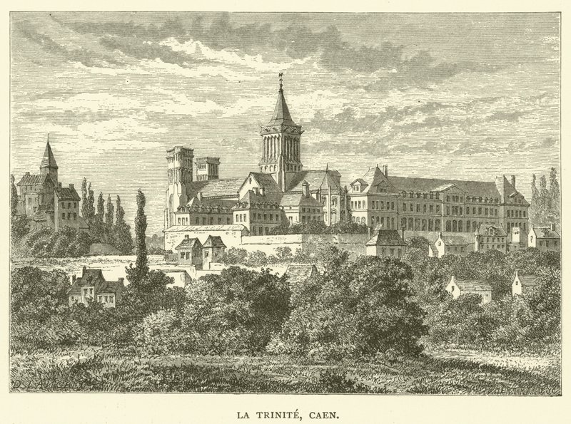 La Trinité, Caen (Gravur) von English School