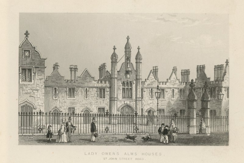 Lady Owens Armenhäuser in St John Street Road von English School