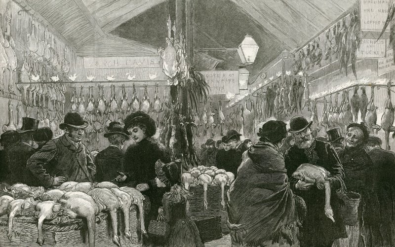 Leadenhall Market zur Weihnachtszeit von English School