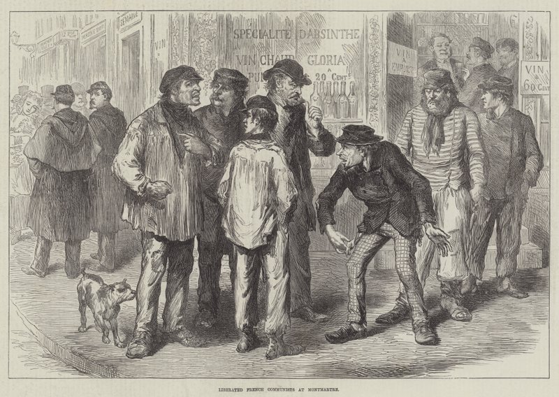 Befreite französische Kommunarden in Montmartre von English School