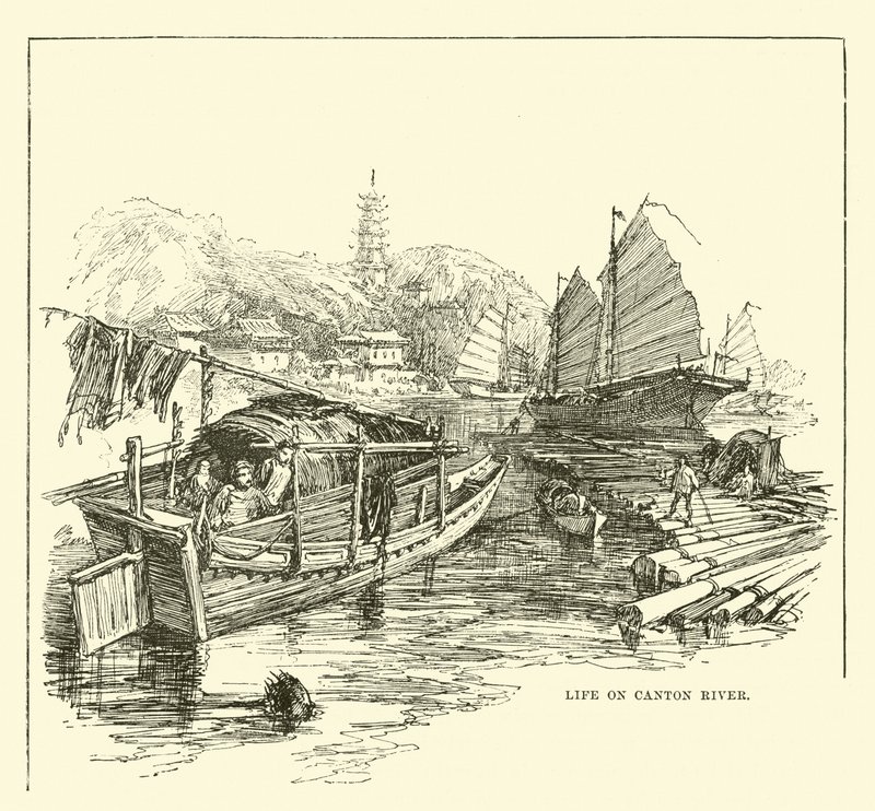 Leben am Fluss von Kanton von English School