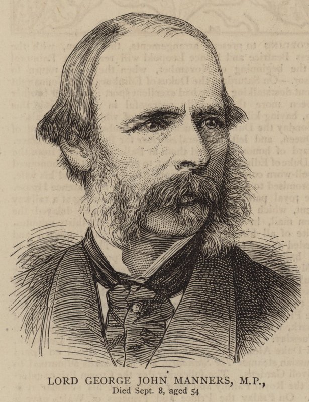 Lord George John Manners, MP (Gravur) von English School