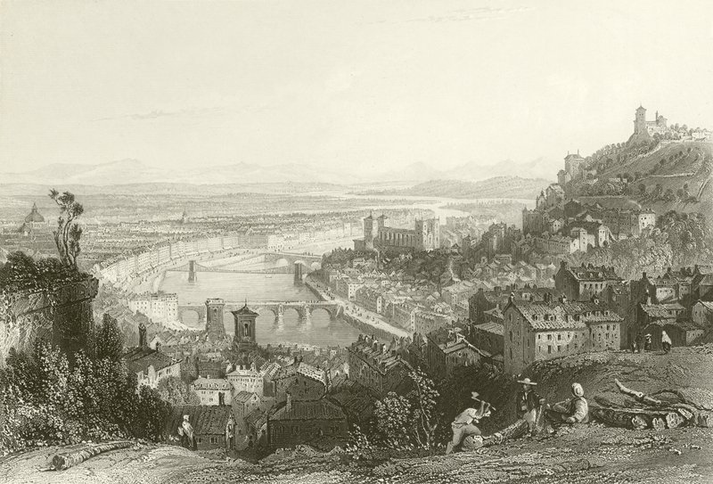 Lyon, von La Croix-Rousse von English School