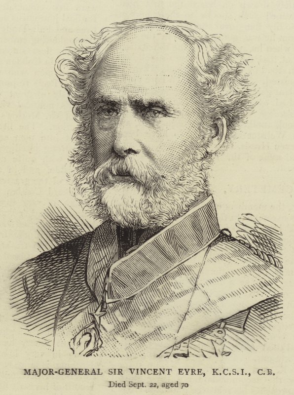 Generalmajor Sir Vincent Eyre, KCSI, CB von English School