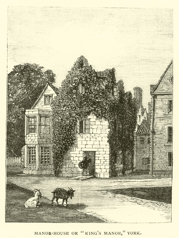 Manor-House oder Kings Manor, York von English School