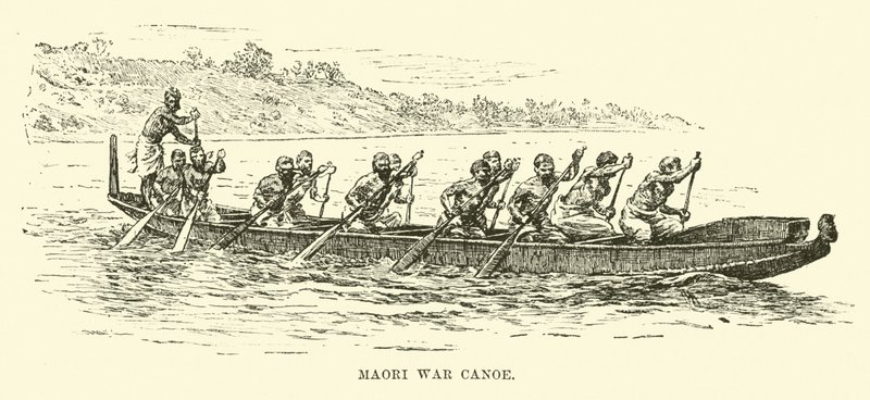 Maori-Kriegskanu von English School