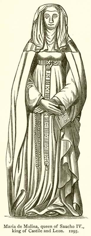 Maria de Molina, Königin von Sancho IV., König von Kastilien und León. 1295 von English School
