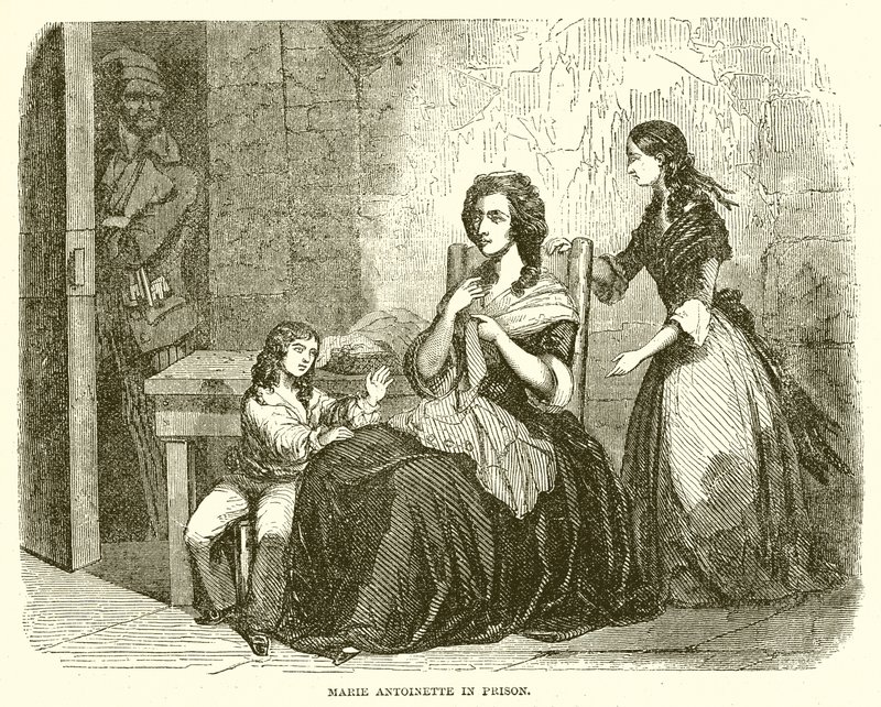 Marie Antoinette im Gefängnis von English School