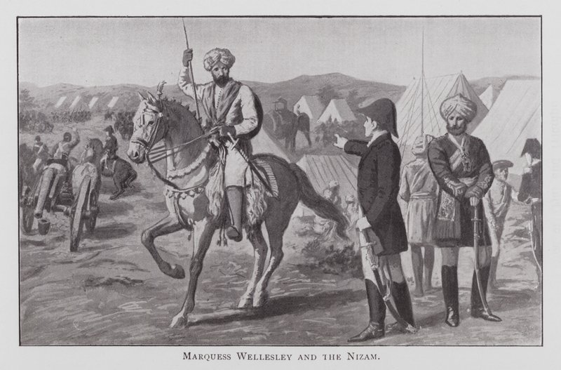 Marquess Wellesley und der Nizam von English School