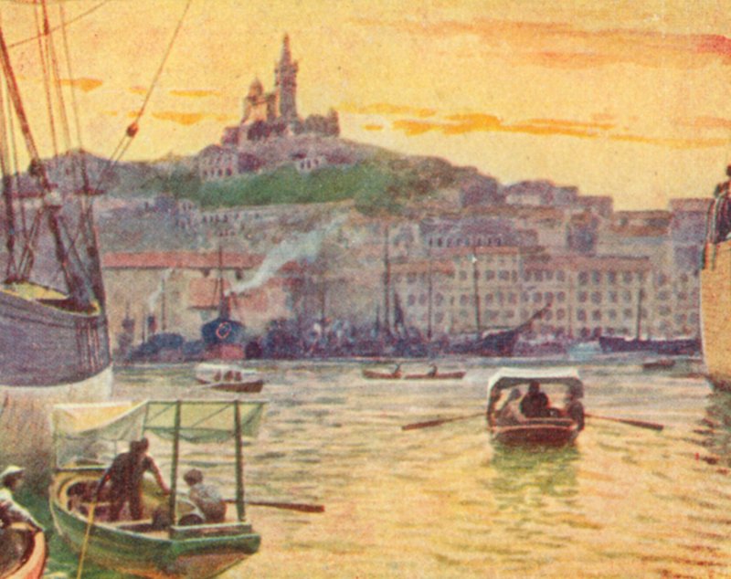 Marseille vom Hafen aus gesehen von English School