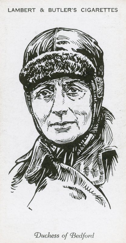 Mary Russell, Herzogin von Bedford, englische Fliegerin von English School