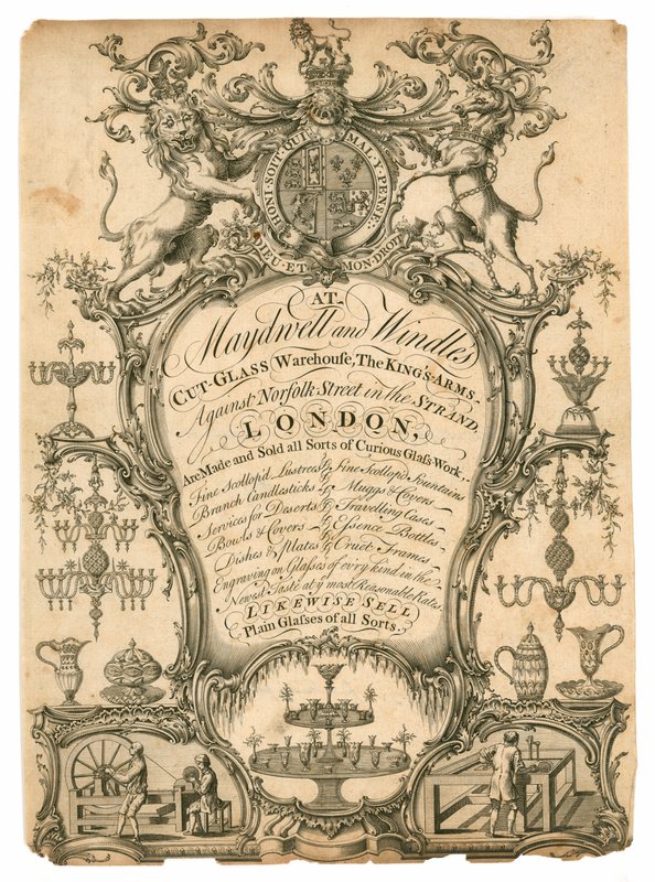 Maydwell und Windle, Kristallglaslager, Visitenkarte von English School