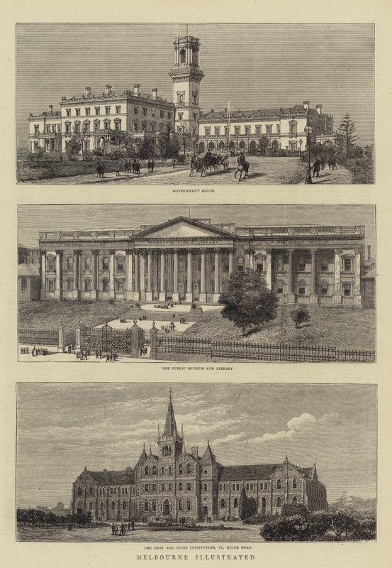 Melbourne illustriert von English School