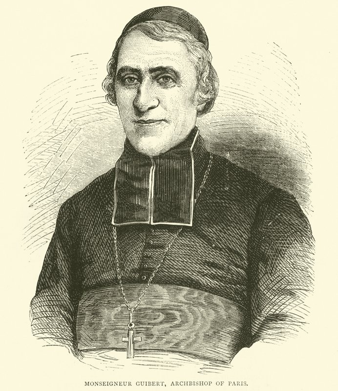 Monseigneur Guibert, Erzbischof von Paris, Mai 1871 von English School