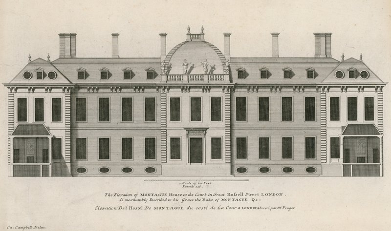 Montague House, Great Russell Street von English School