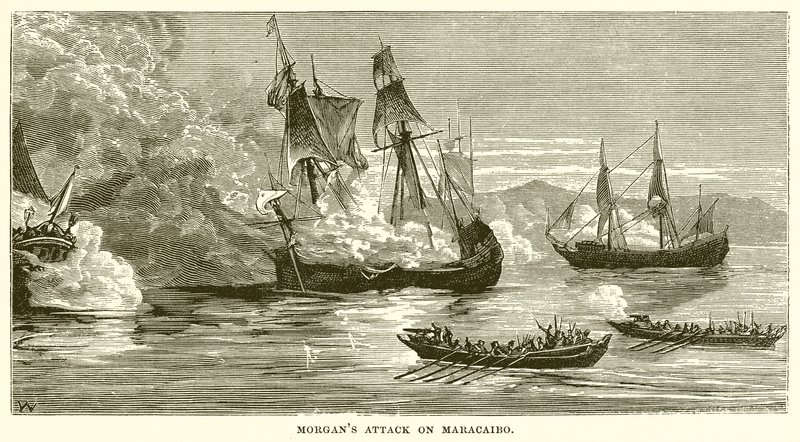 Morgans Angriff auf Maracaibo von English School