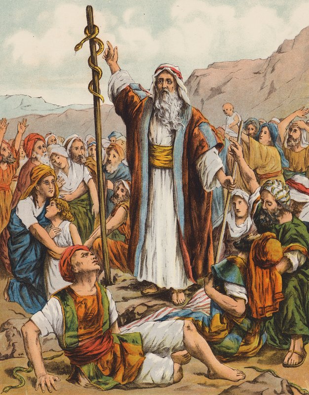 Moses und die eherne Schlange von English School