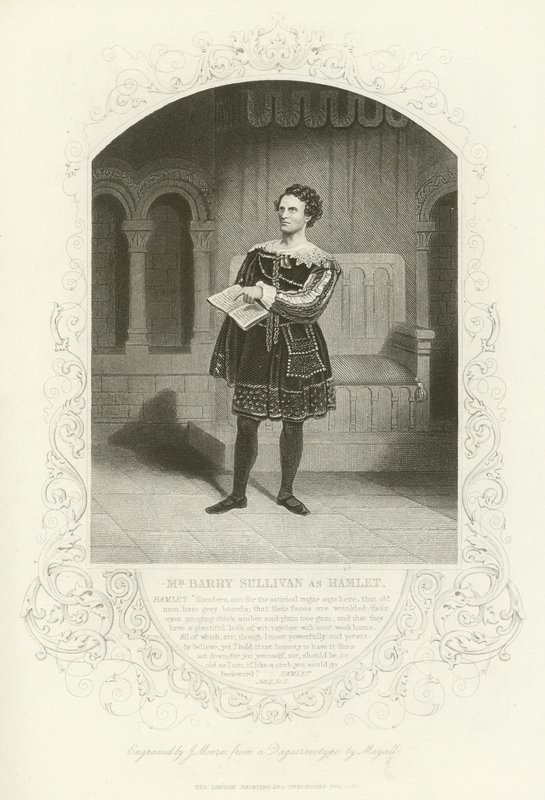 Mr. Barry Sullivan als Hamlet, Akt II, Szene ii von English School